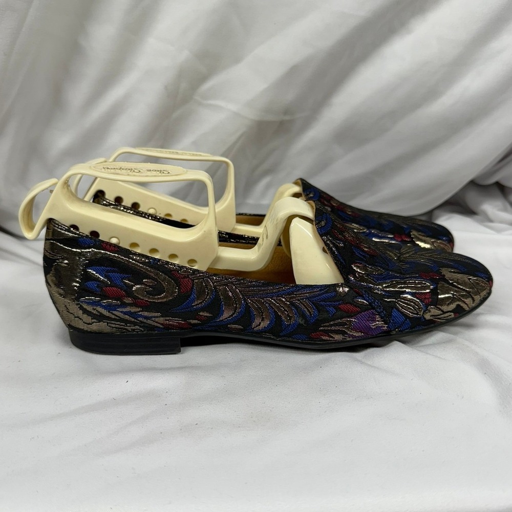 Naturalizer Emiline Womens Comfortable Fashion Flat Loafer Shoes - Black Multi - Picture 6 of 10